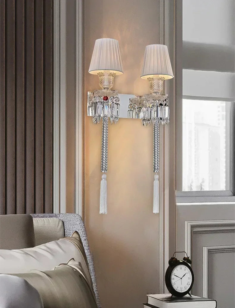 Crystal Headboard Wall Lamp