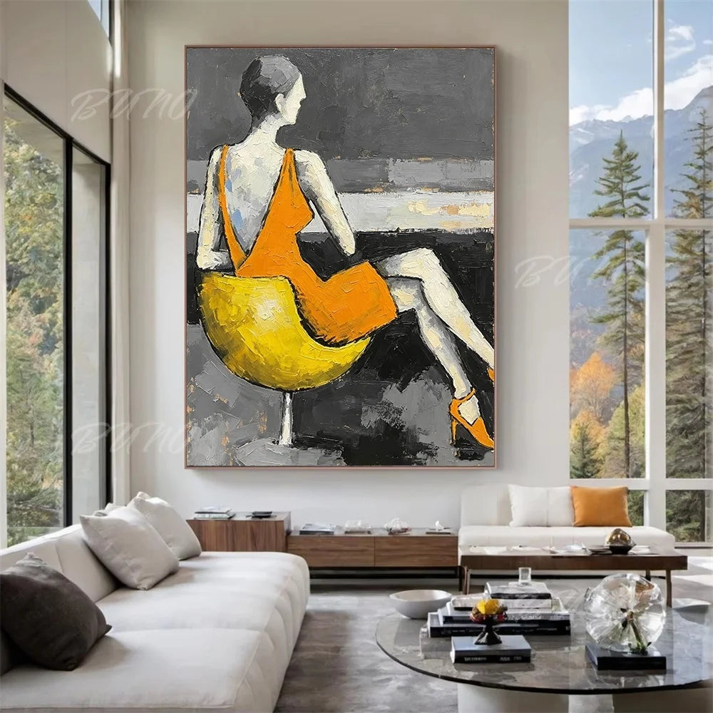 Textured Fashion Figure Art