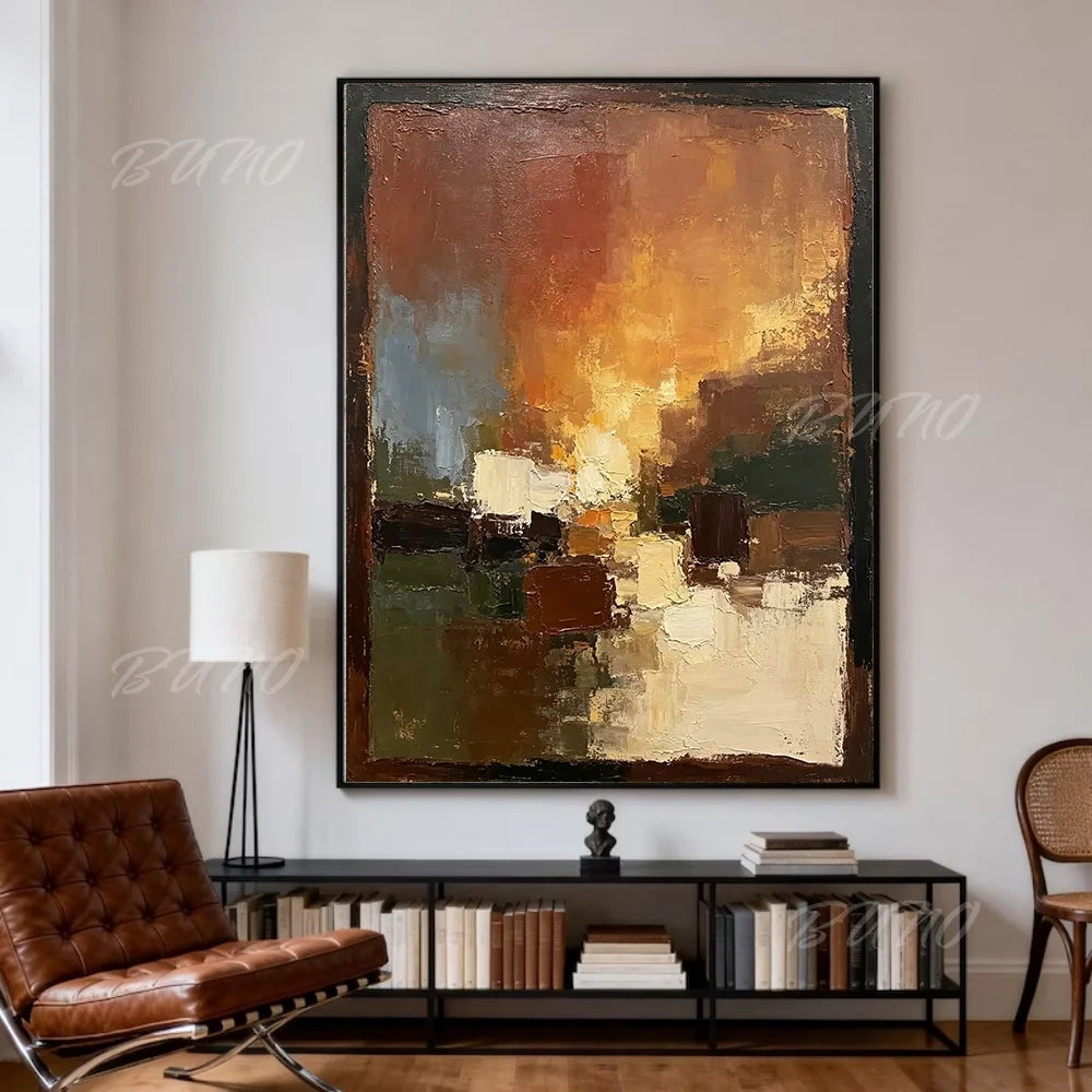 Modern City Textured Art