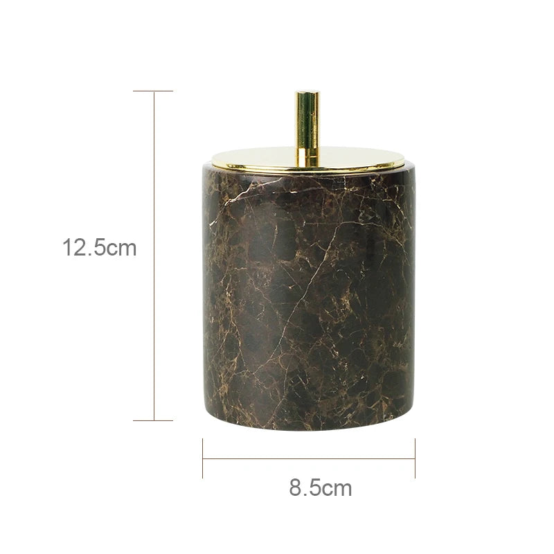 Emperador Dark Marble Bath Set