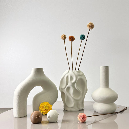 Bohemian Vase Trio
