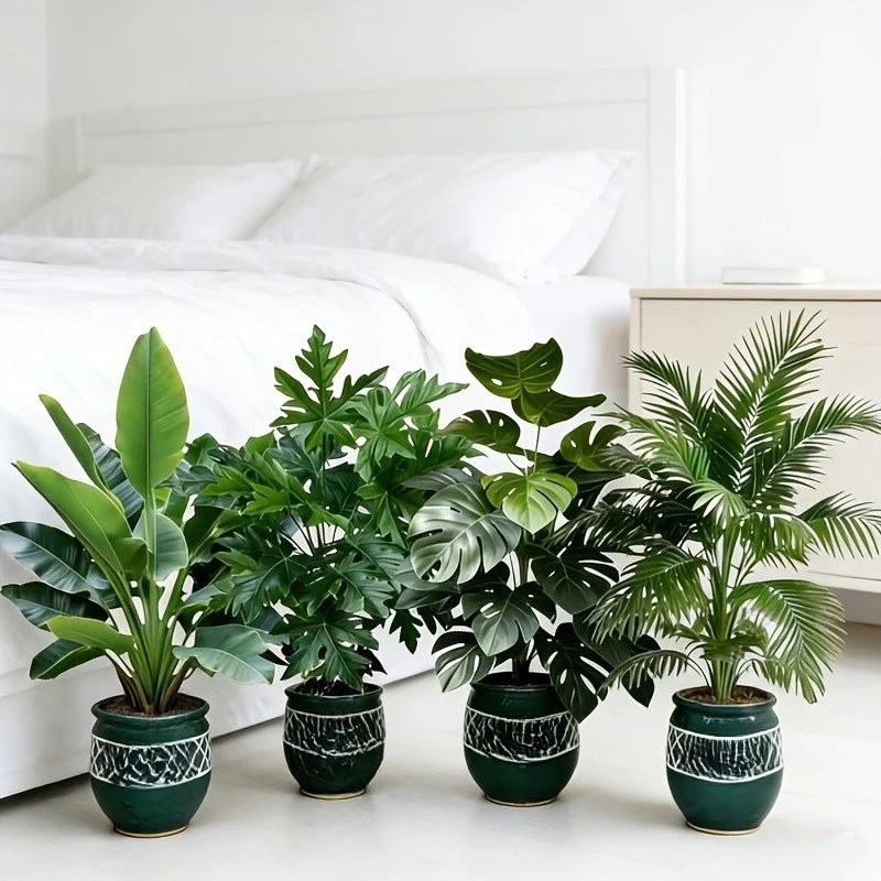 Areca Palm Leaf Quartet