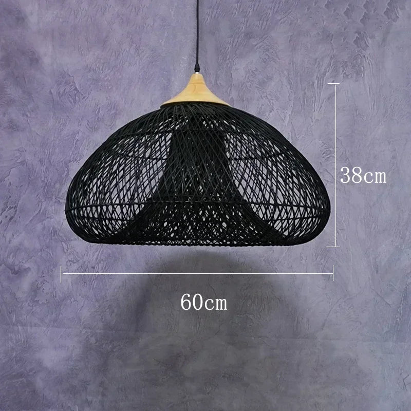 Southeast Asian Rattan Lamps Handmade Pendant
