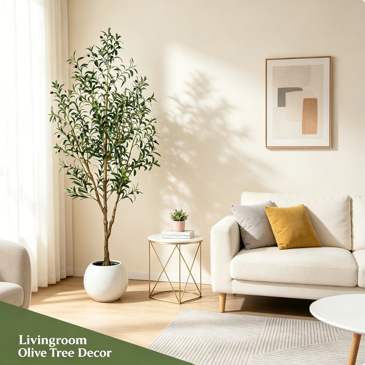 Olive Trees Artificial Indoor Tall Faux Tree