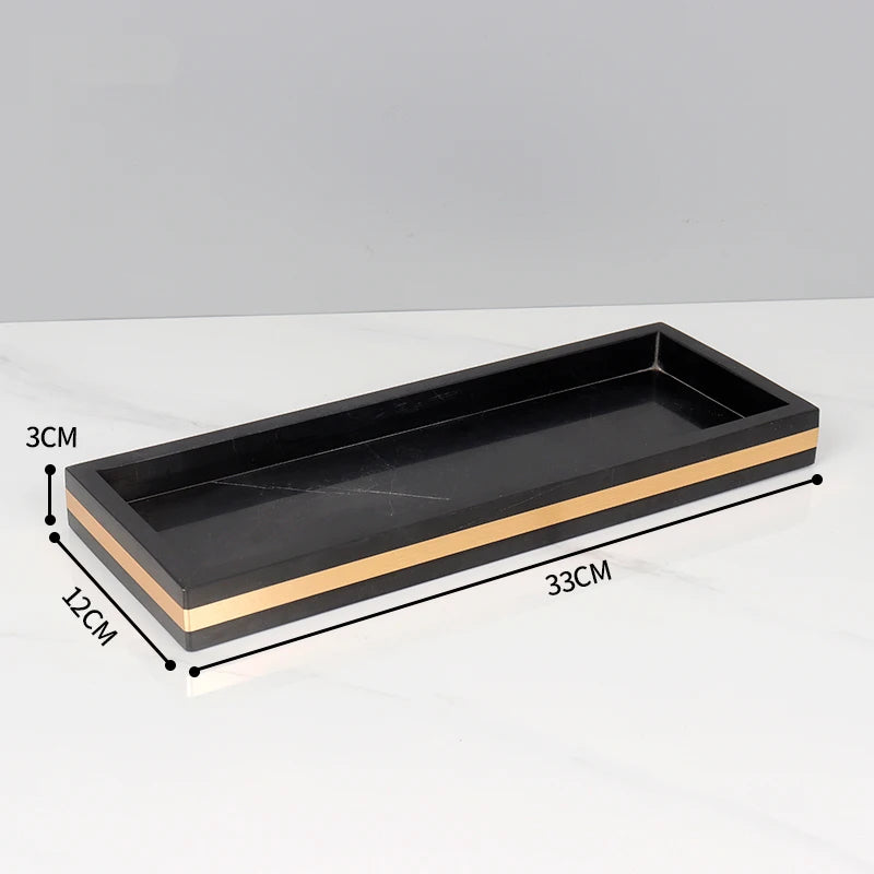 Nero Marquina Natural Marble Bathroom Set