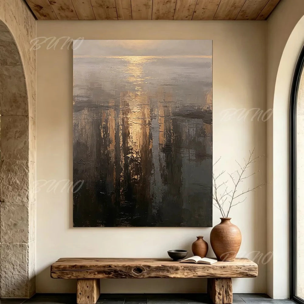 Misty Autumn Landscape Art