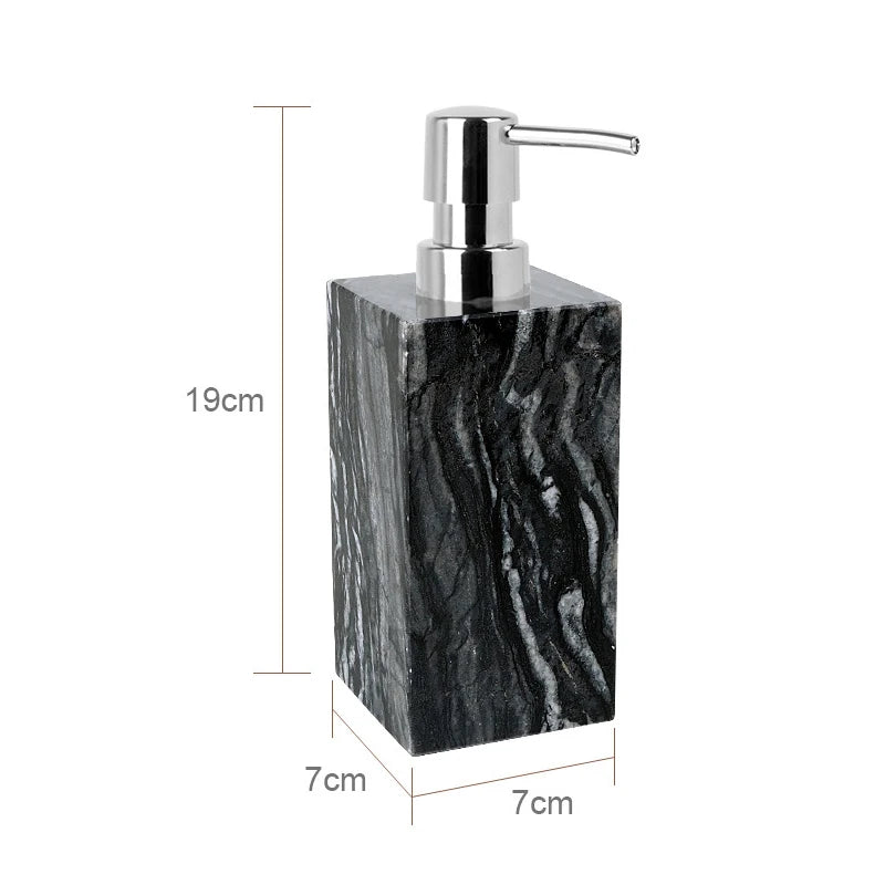 Tree Black Natural Marble Bathroom