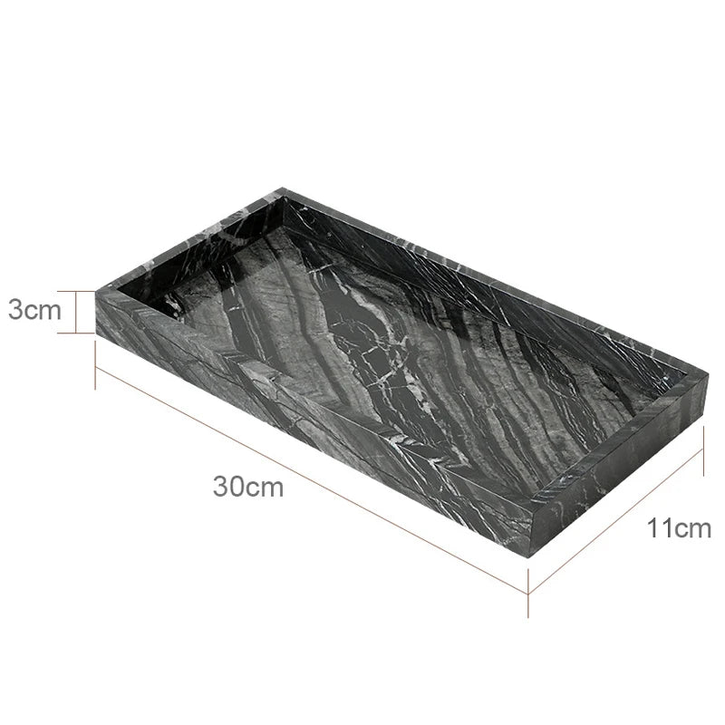 Tree Black Marble Bath Set
