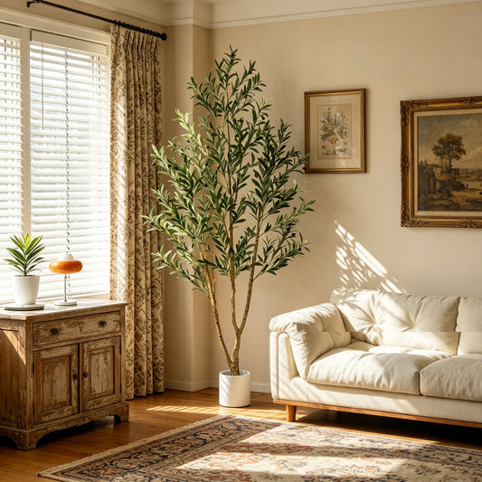 Olive Tree in Tall Planter