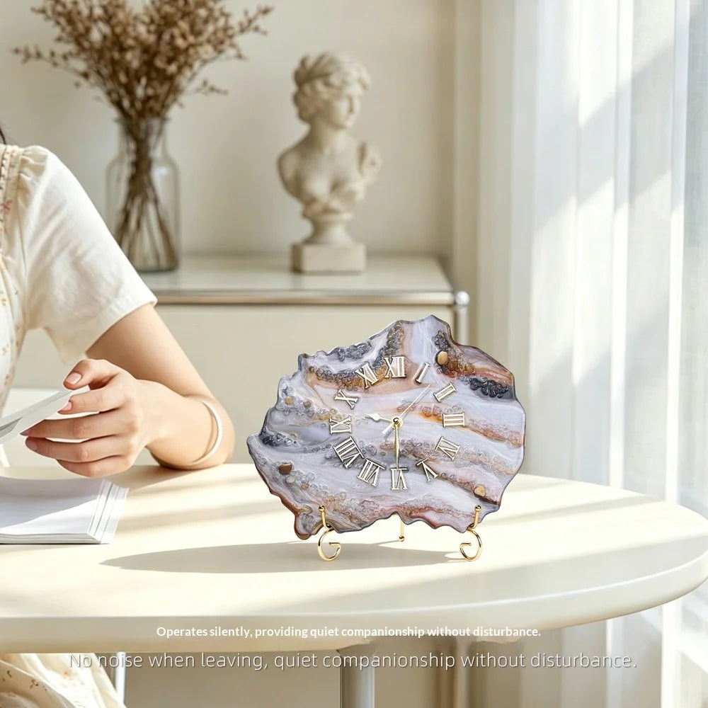 Resin Art Desk Clock
