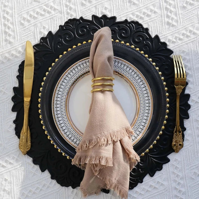 Round Leather Table Mats