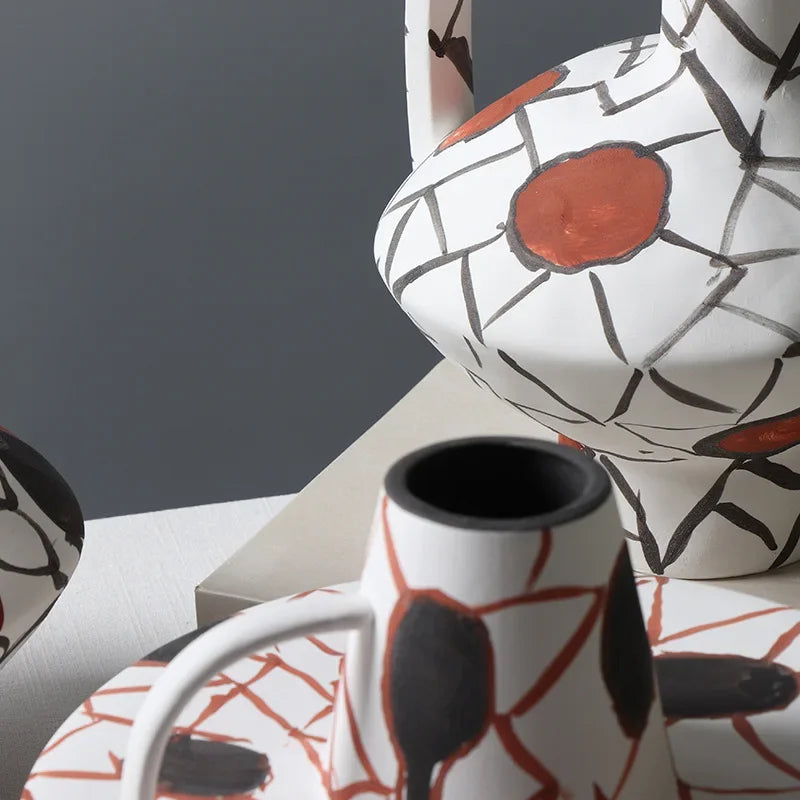 Hand-painted Ceramic Vase Modern Flower