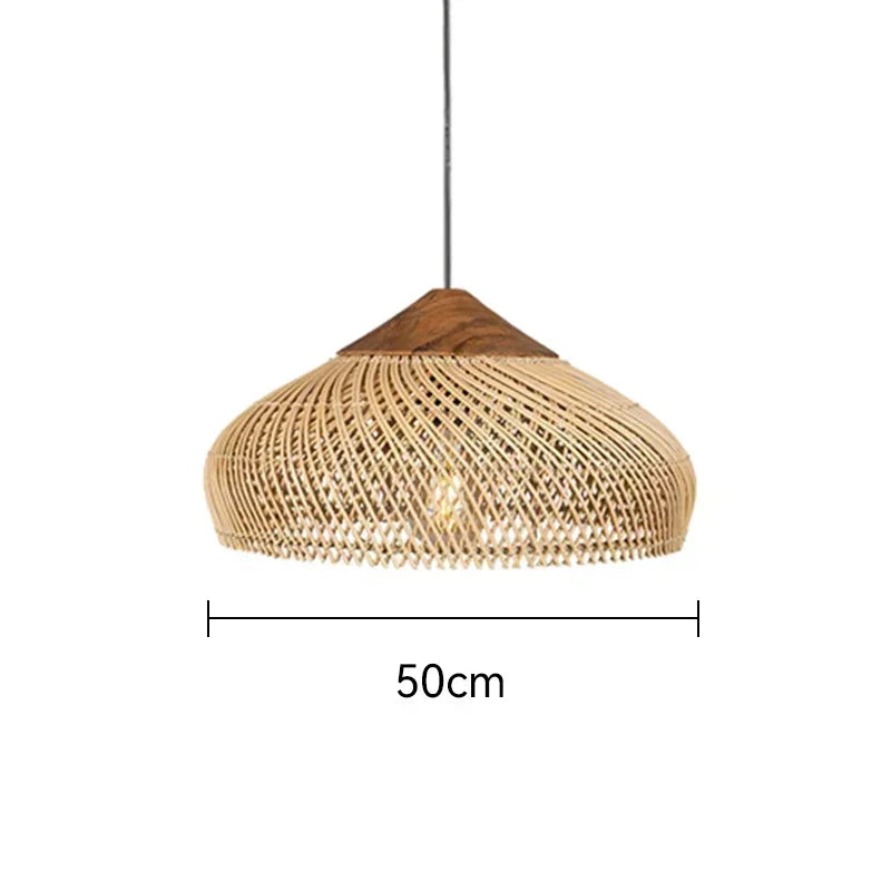 Southeast Asian Rattan Lamps Handmade Pendant