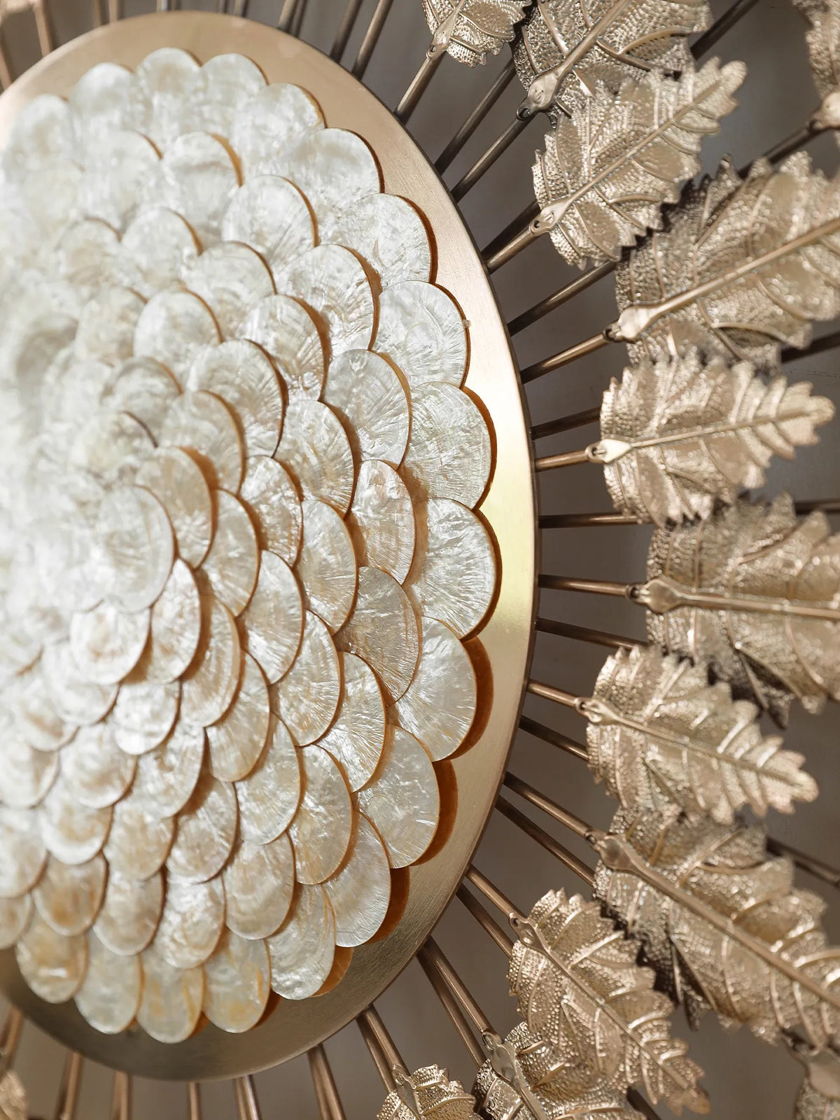 Gold Leaf Wall Art Panel