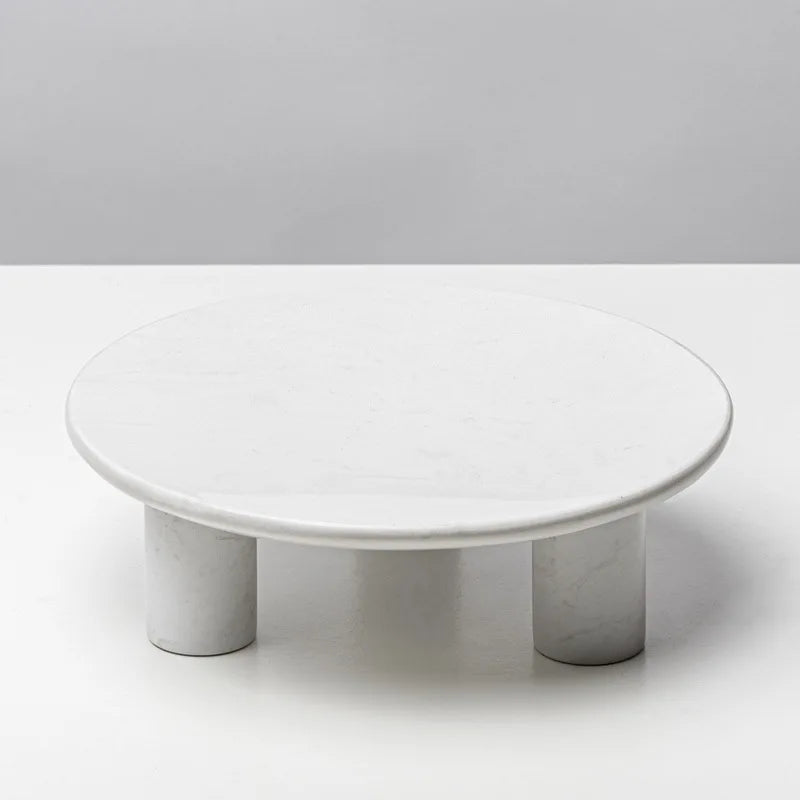 Footed Marble Fruit Plate