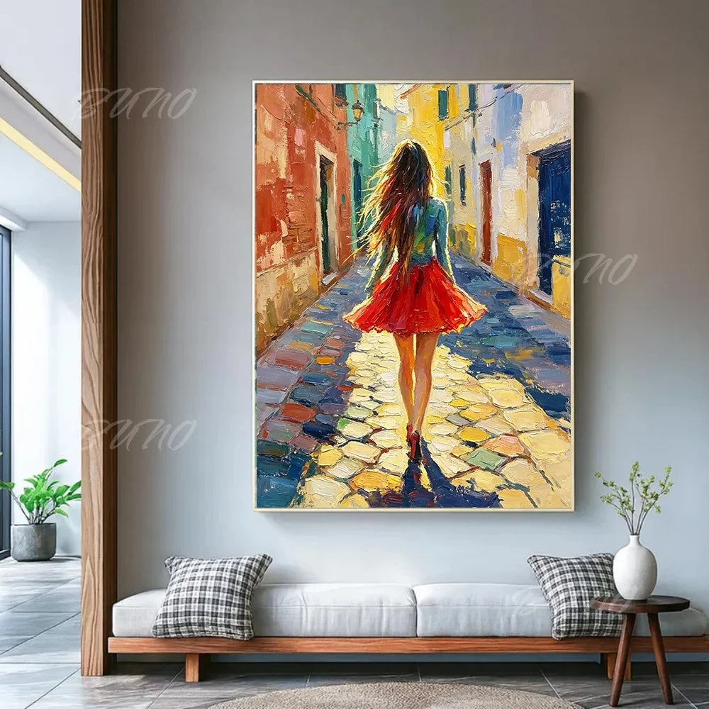 Figure Palette Knife Art