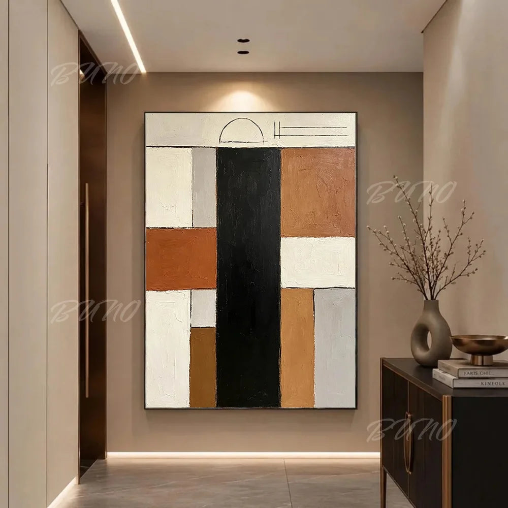 Terracotta Textured Painting