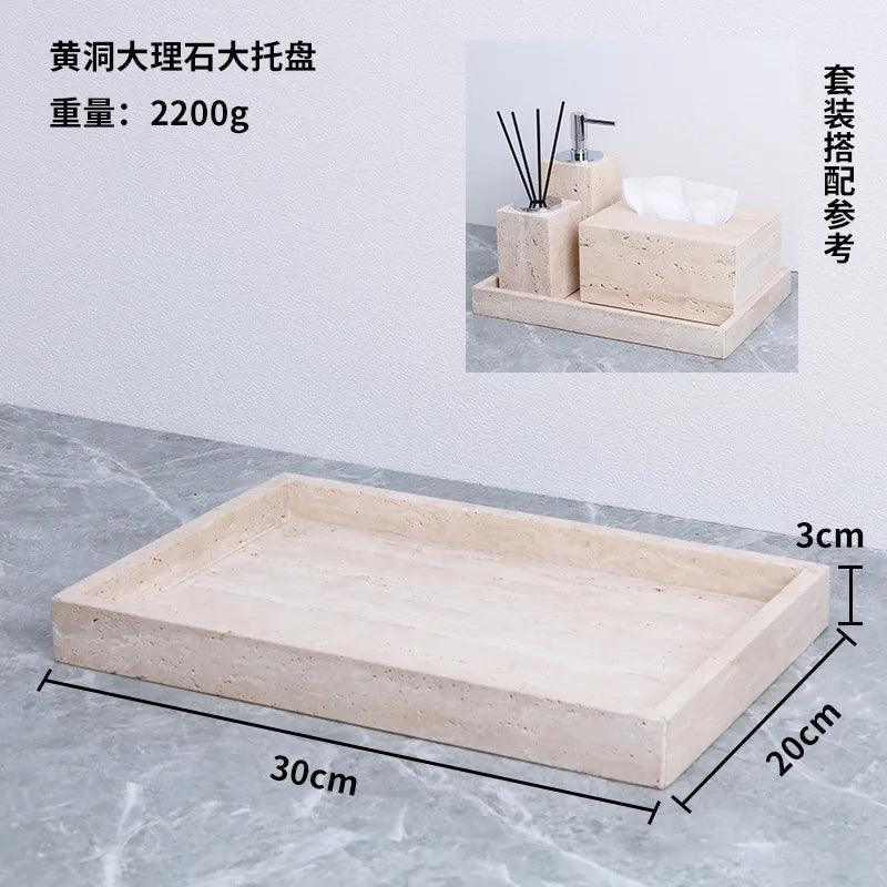 Square Marble Jewellery Tray