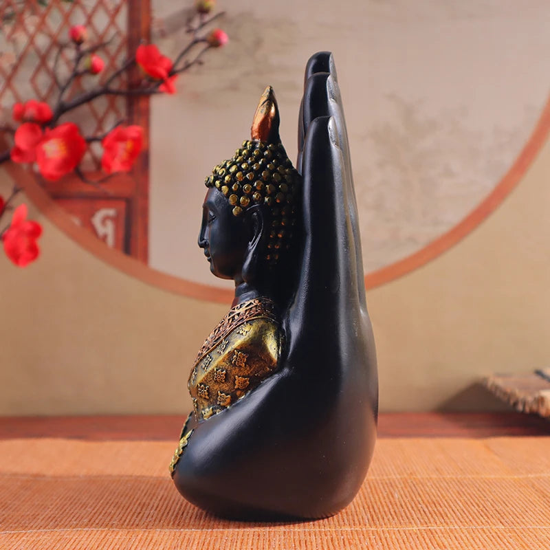 Palm-sized Buddha Sculpture Resin Crafts