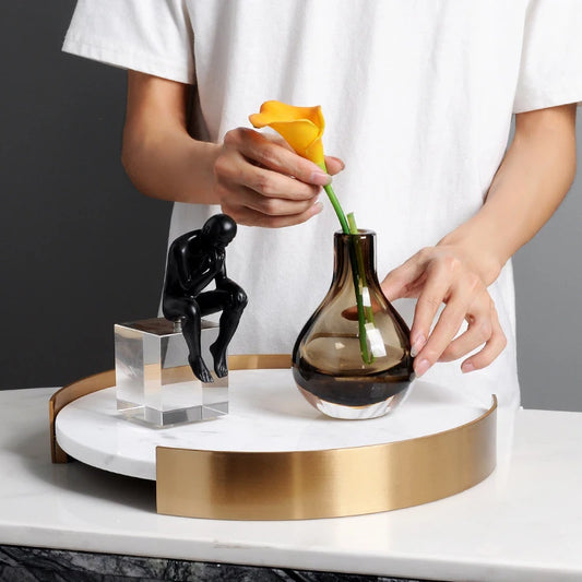 Scandinavian Decorative Natural Marble Tray