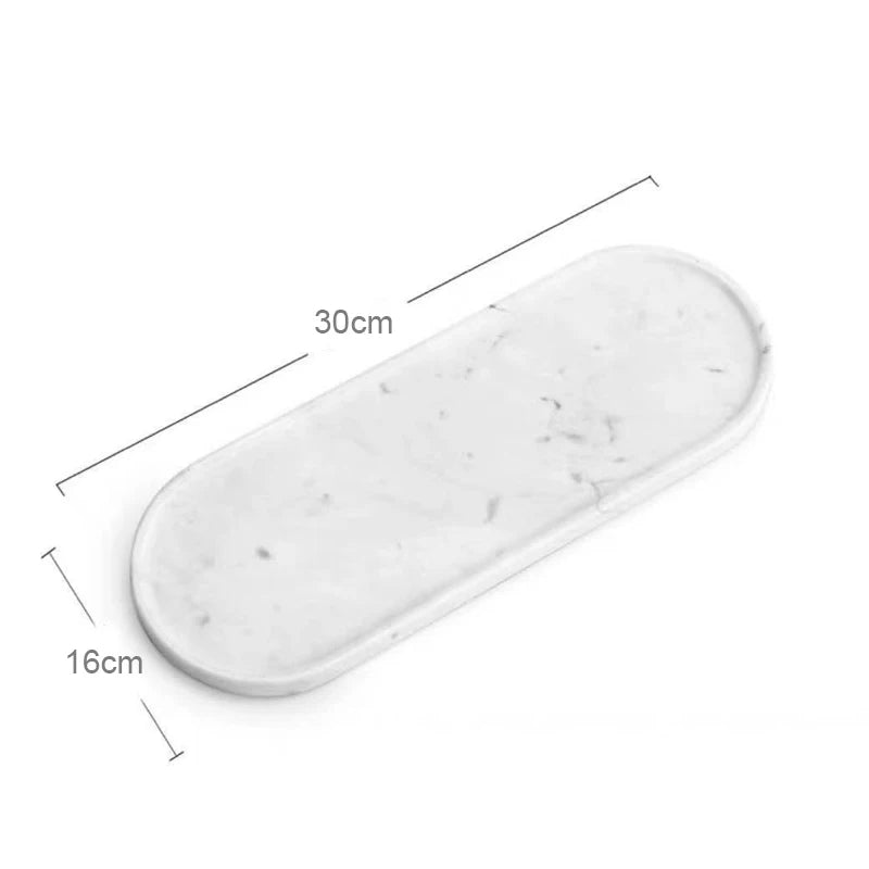 Real Luxurious Marble Vanity Tray