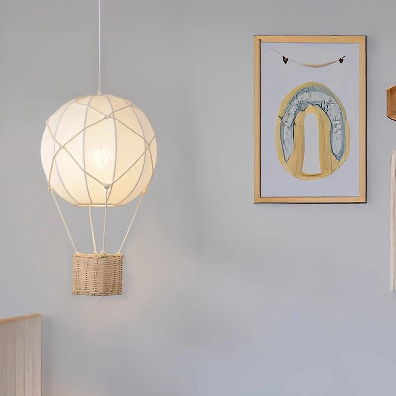 Hot Air Balloon Rattan Lamp