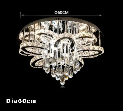 Round RGB Crystal Chandelier
