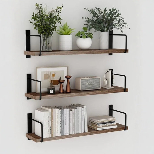 Rustic Wood Floating Shelf