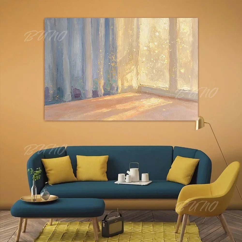 Gold Foil Impasto Painting