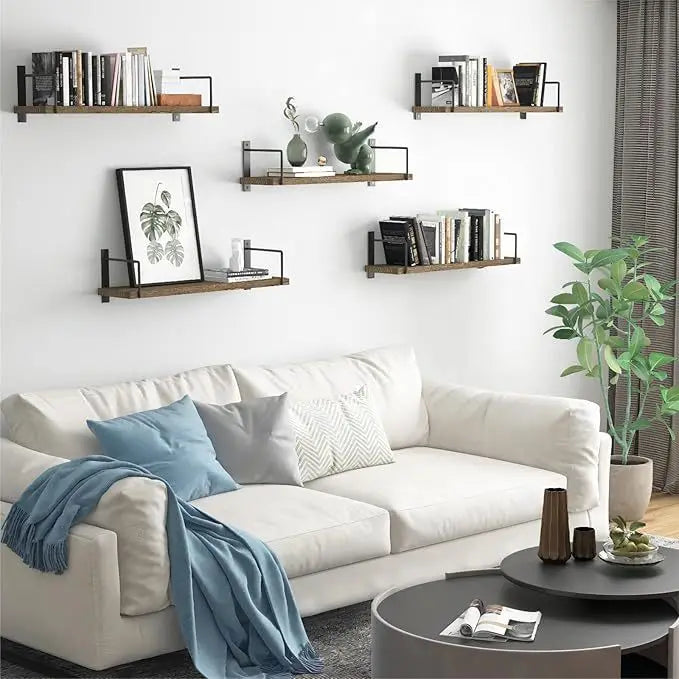Rustic Wood Floating Shelf