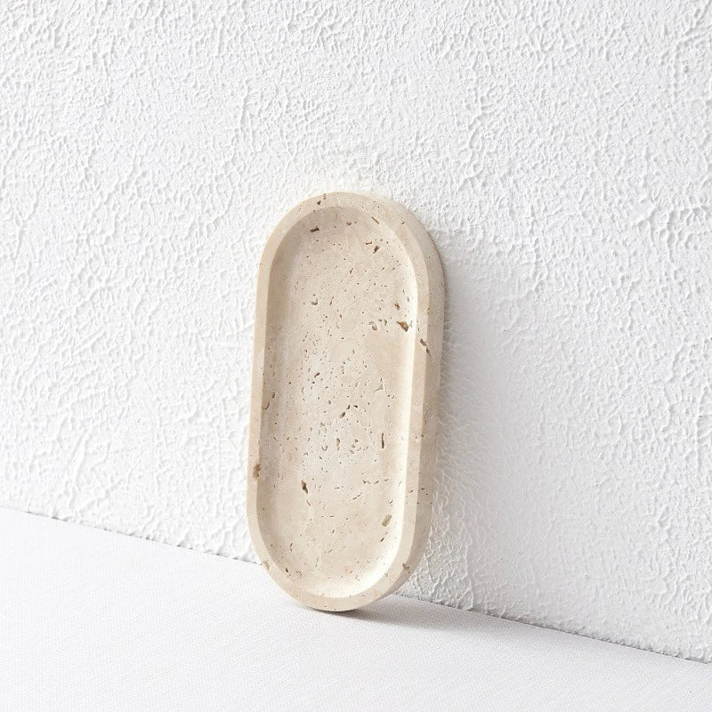Marble Oval Vanity Tray