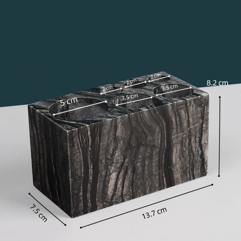 Natural Marble Toothbrush Holder Cup