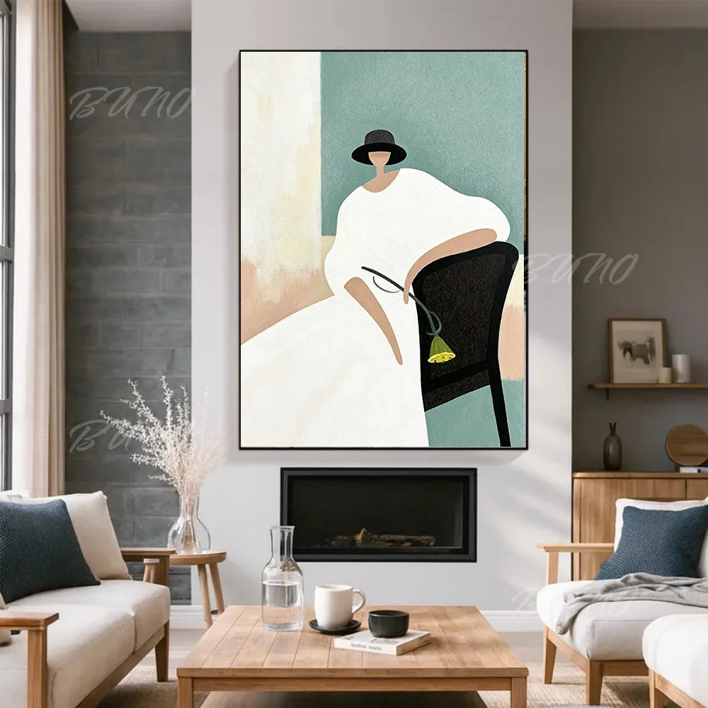 Minimalist Fashion Woman Art