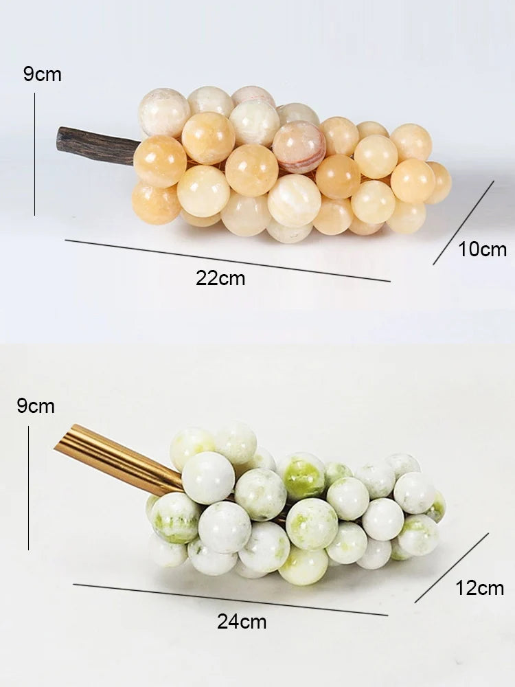 Handmade Natural Marble Grapes Bunch