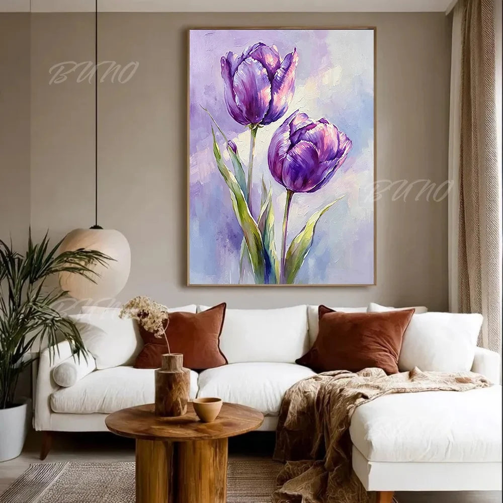 Dark Moody Floral Painting