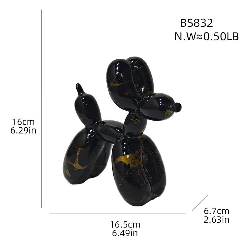 Balloon Dog Resin Sculpture