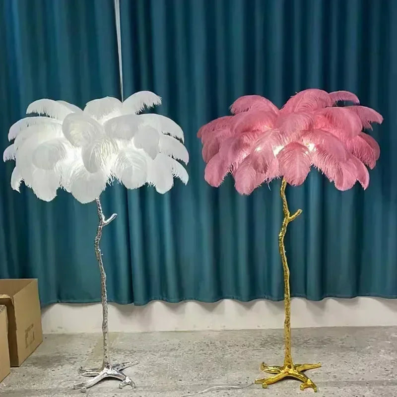 Nordic Feather Floor Lamp LED