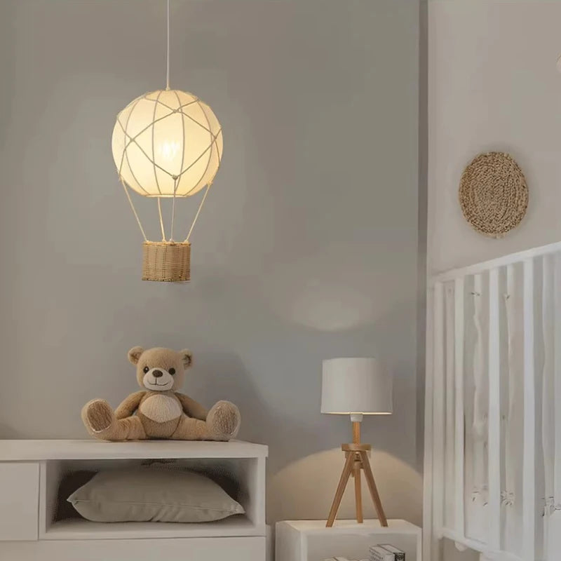 Hot Air Balloon Rattan Lamp