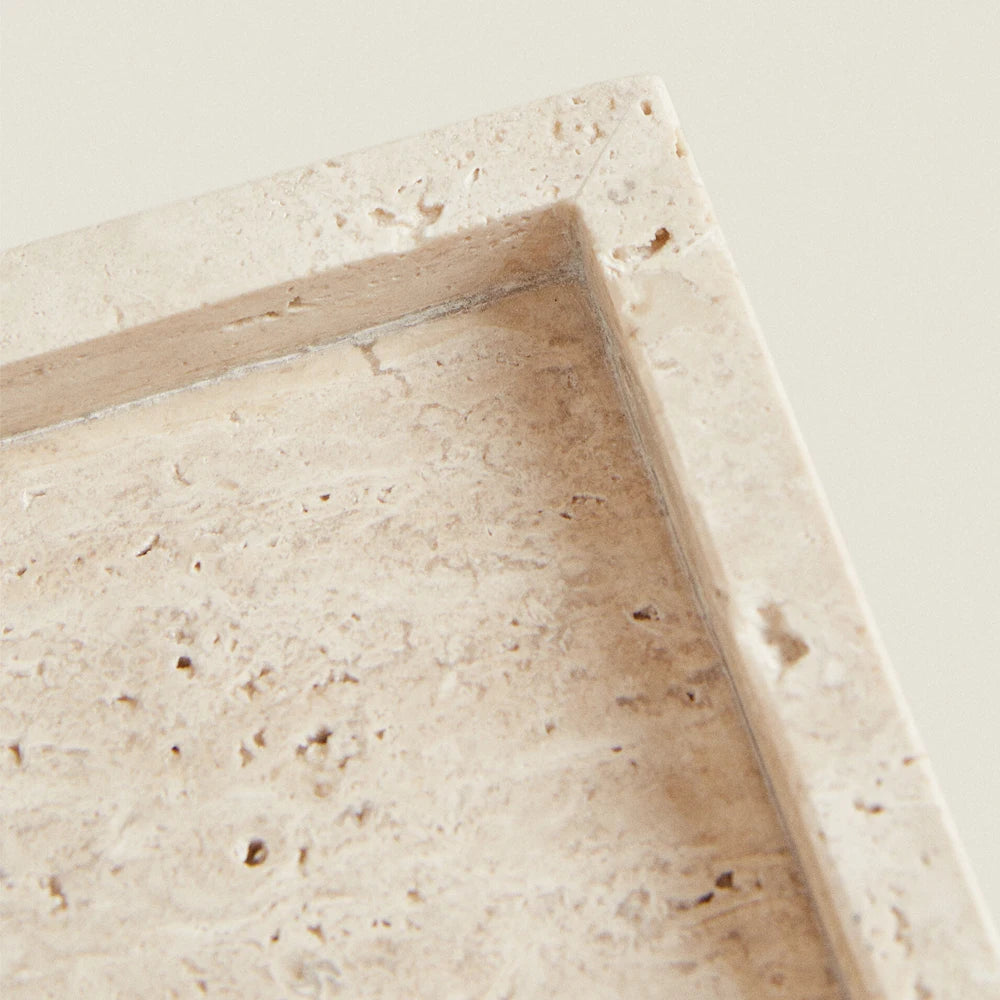 Travertine Stone Bathroom Vanity Tray
