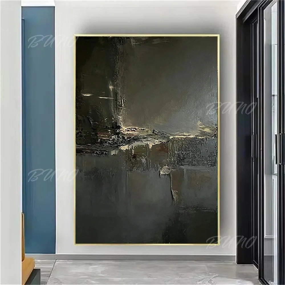 Dark Black Palette Painting