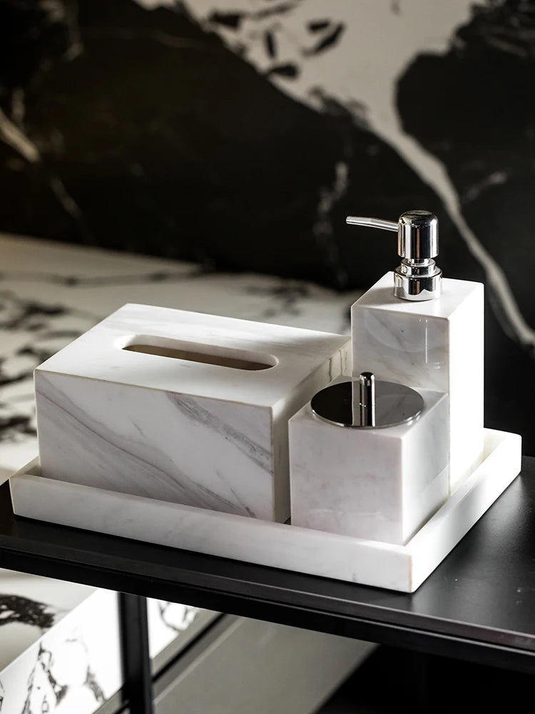 Volakos White Natural Marble Bathroom