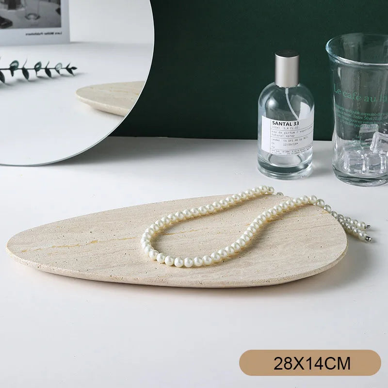 Irregular Shape Natural Marble Tray
