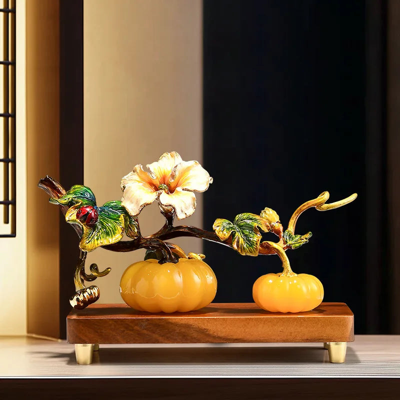 Enamel Pumpkin Ornament