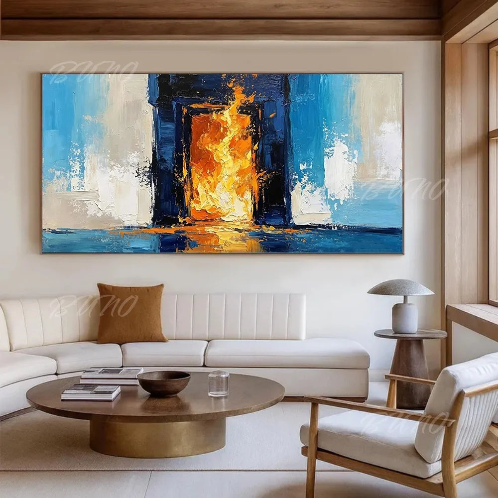 Gold Coastal Seascape Painting