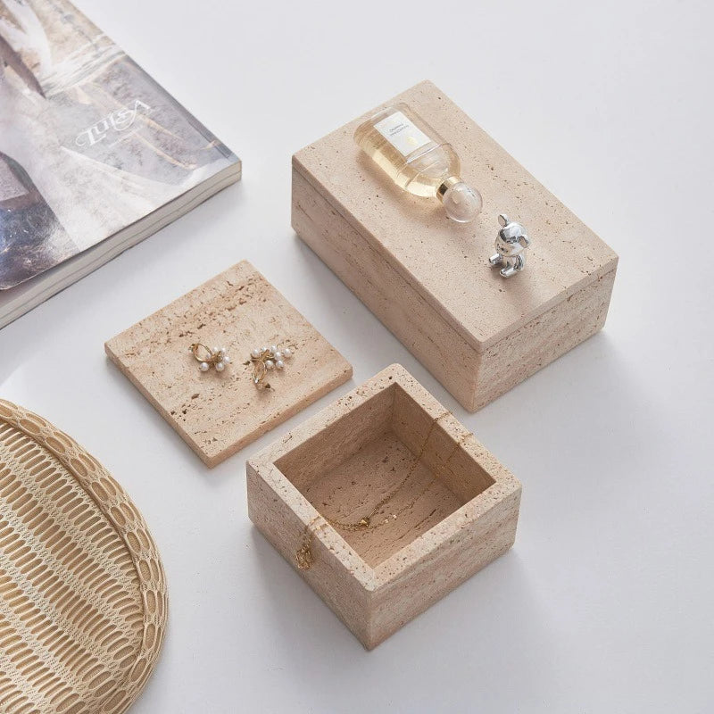 Travertine Jewellery Box