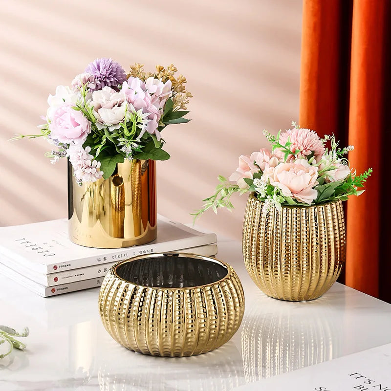 Geometric Ceramic Vase