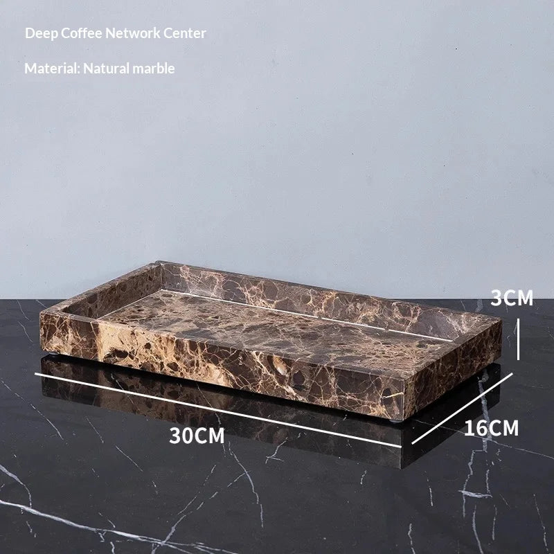 Marble Bath Accessories Set