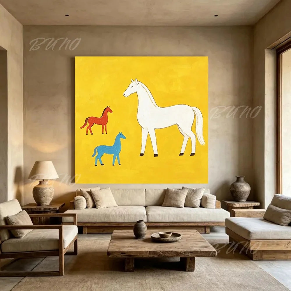 Whimsical Horses Painting