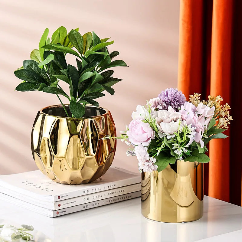 Geometric Ceramic Vase