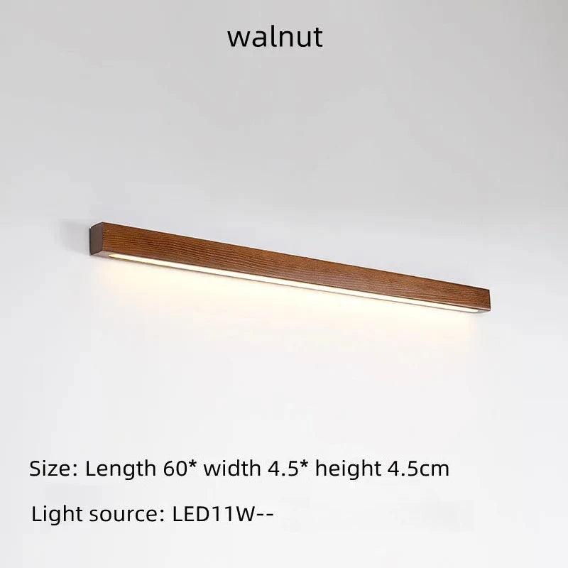 Japanese-style Wooden Long Strip Wall